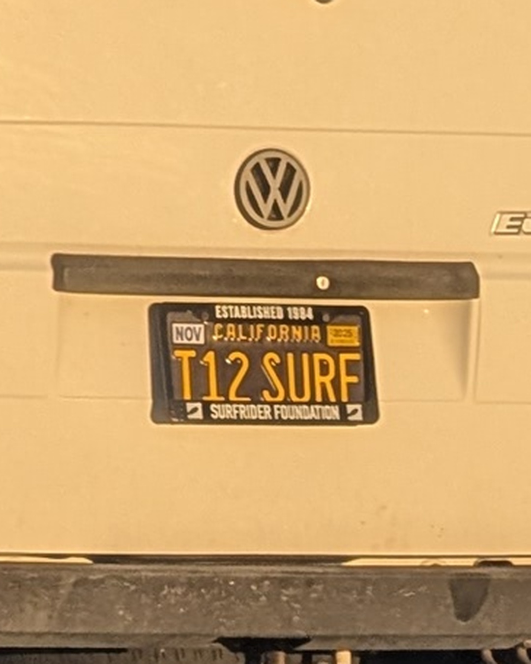 License Plate T12 SURF