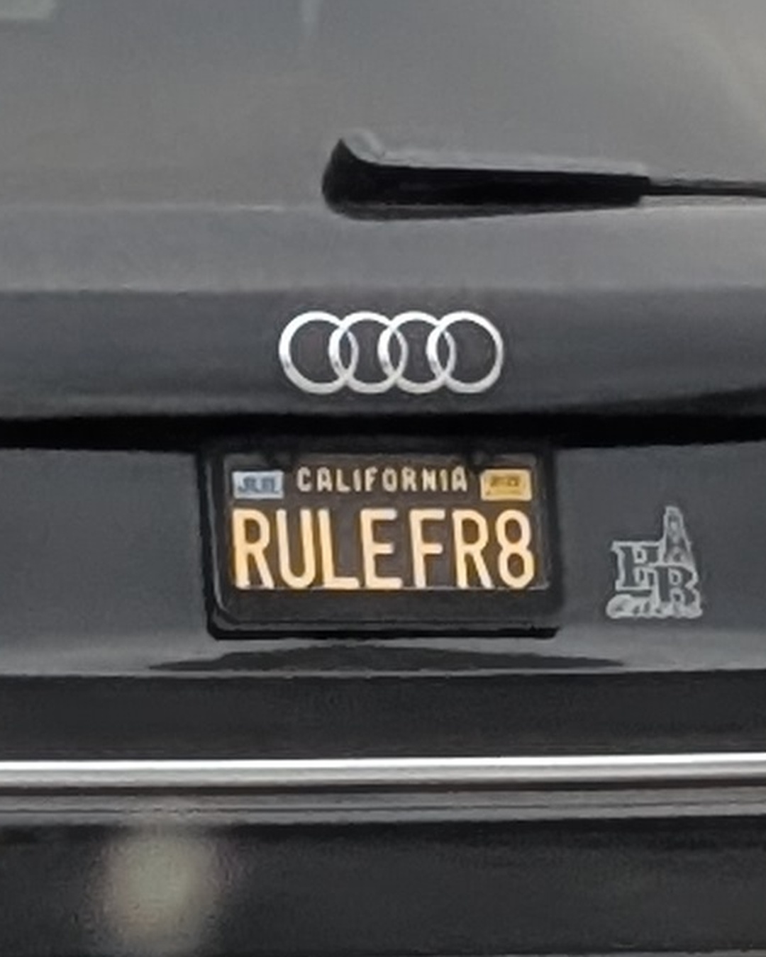 License Plate RULEFR8