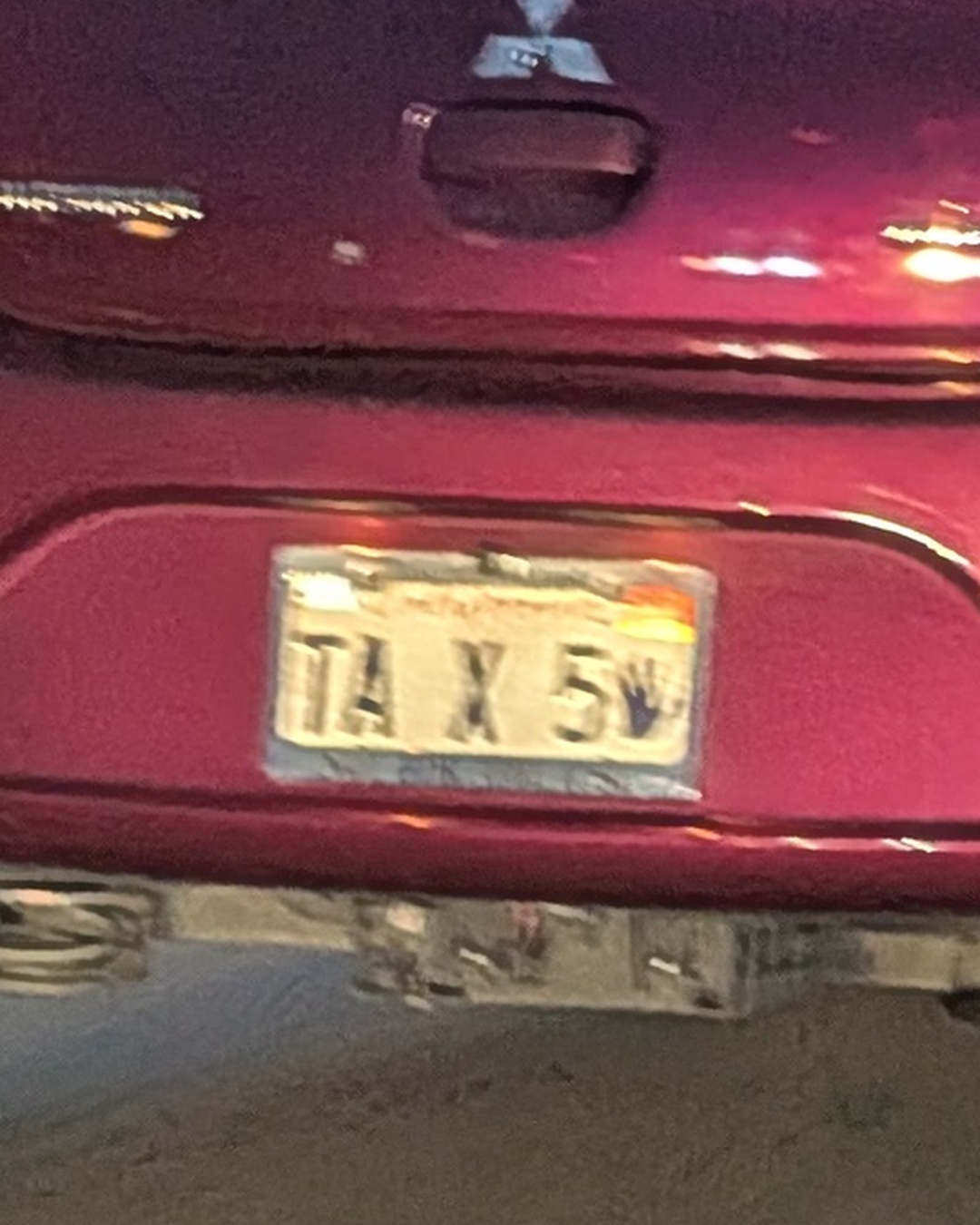 License Plate TX X5V