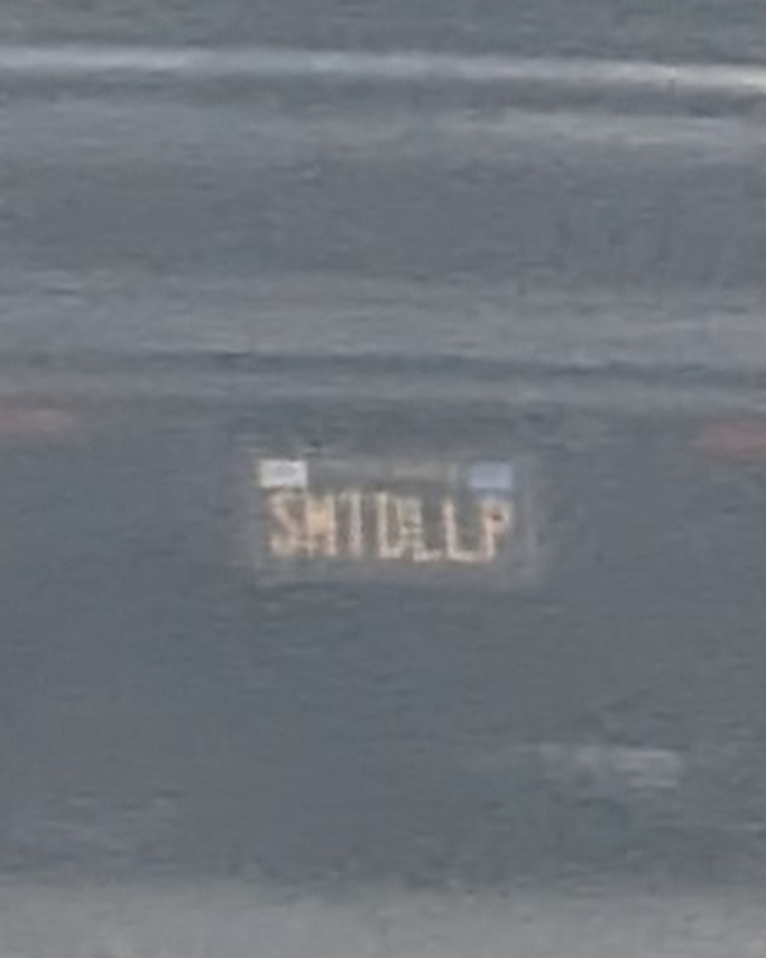License Plate SMTALLF