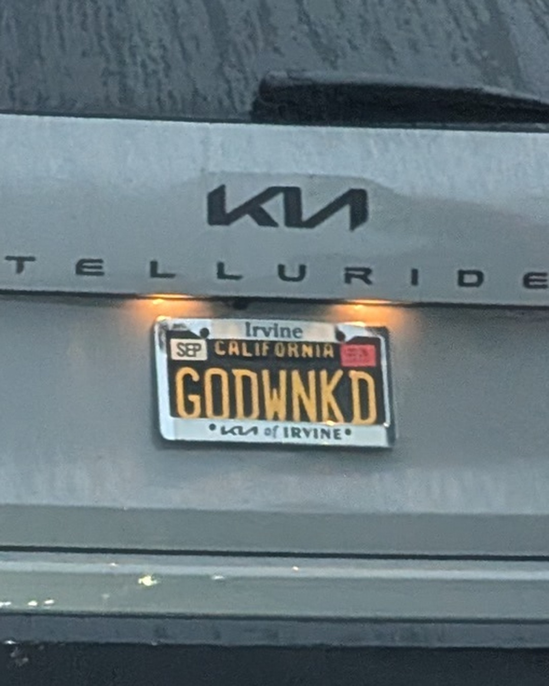 License Plate GODWNKD