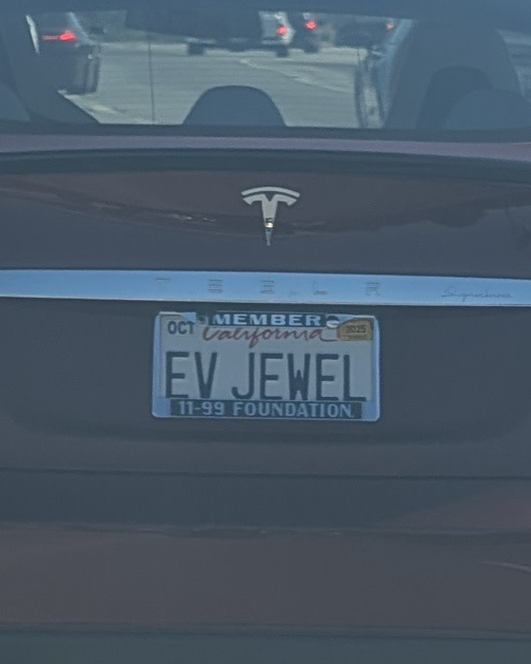 License Plate EV JEWEL