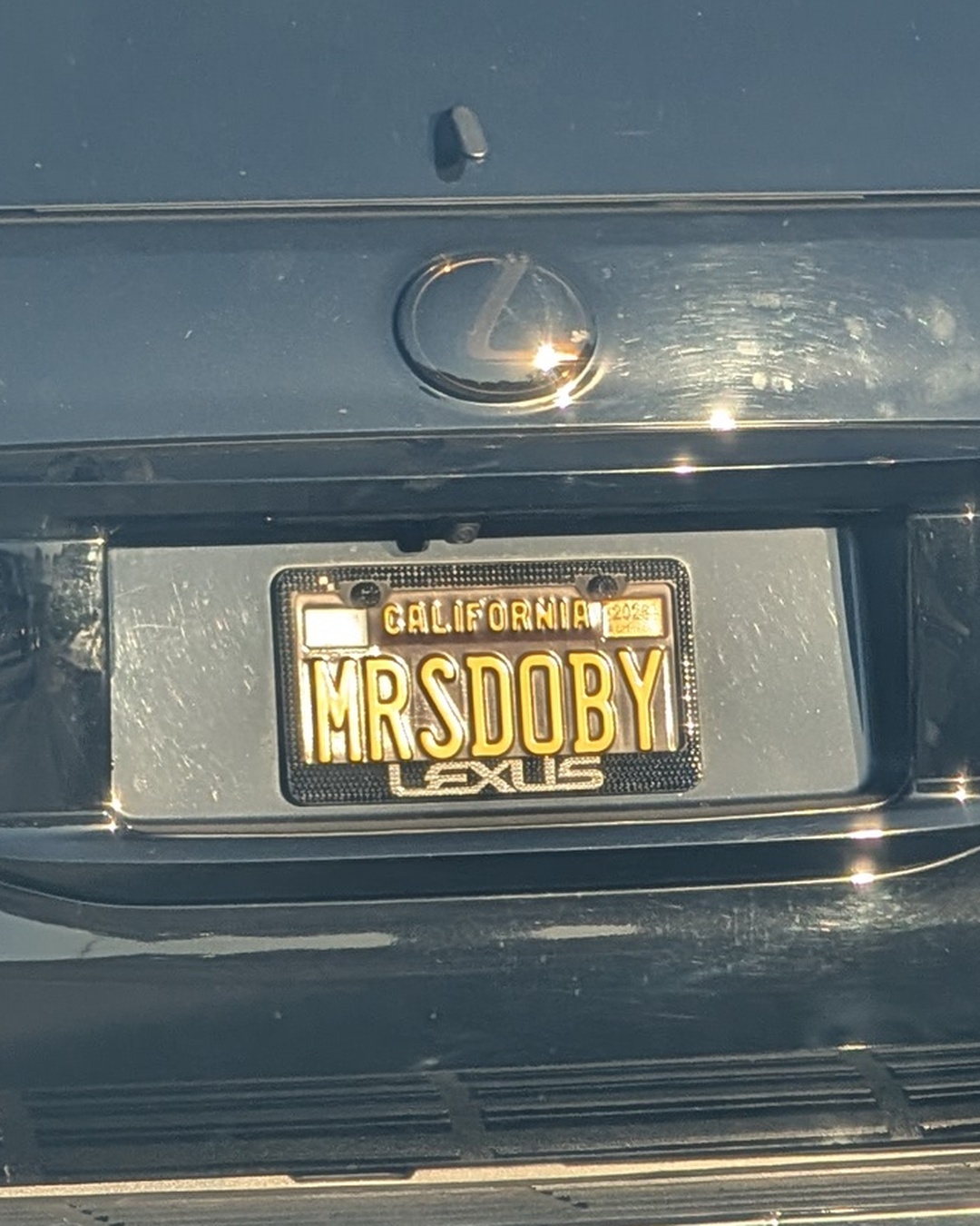 License Plate MRS DOBY