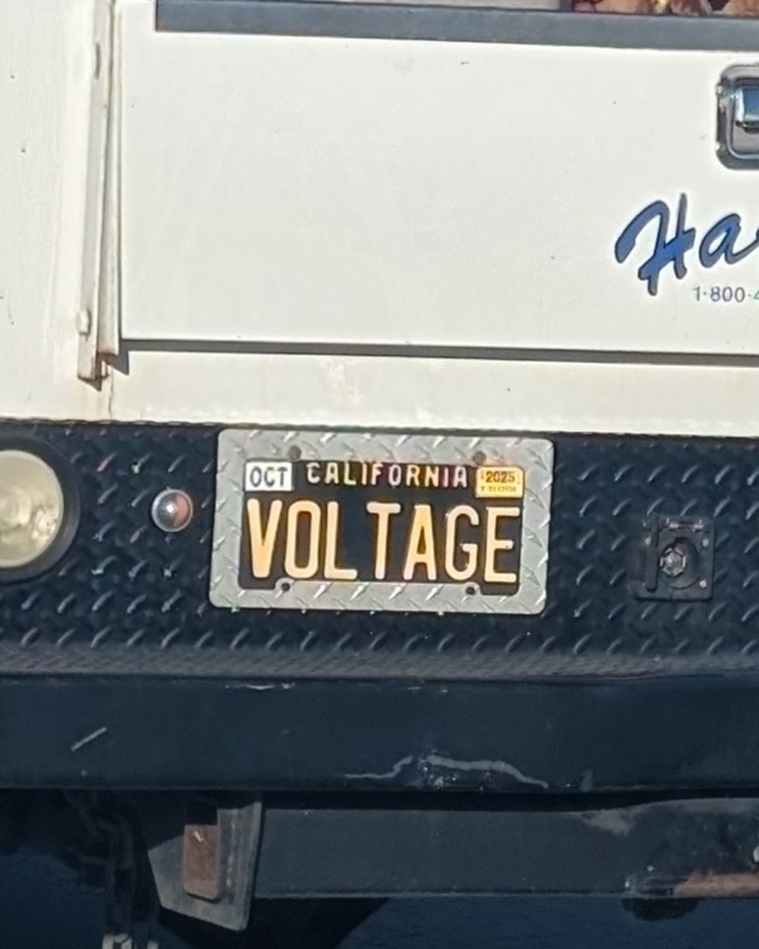 License Plate VOLTAGE