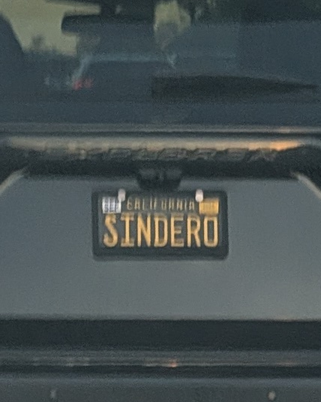 License Plate SINDERO