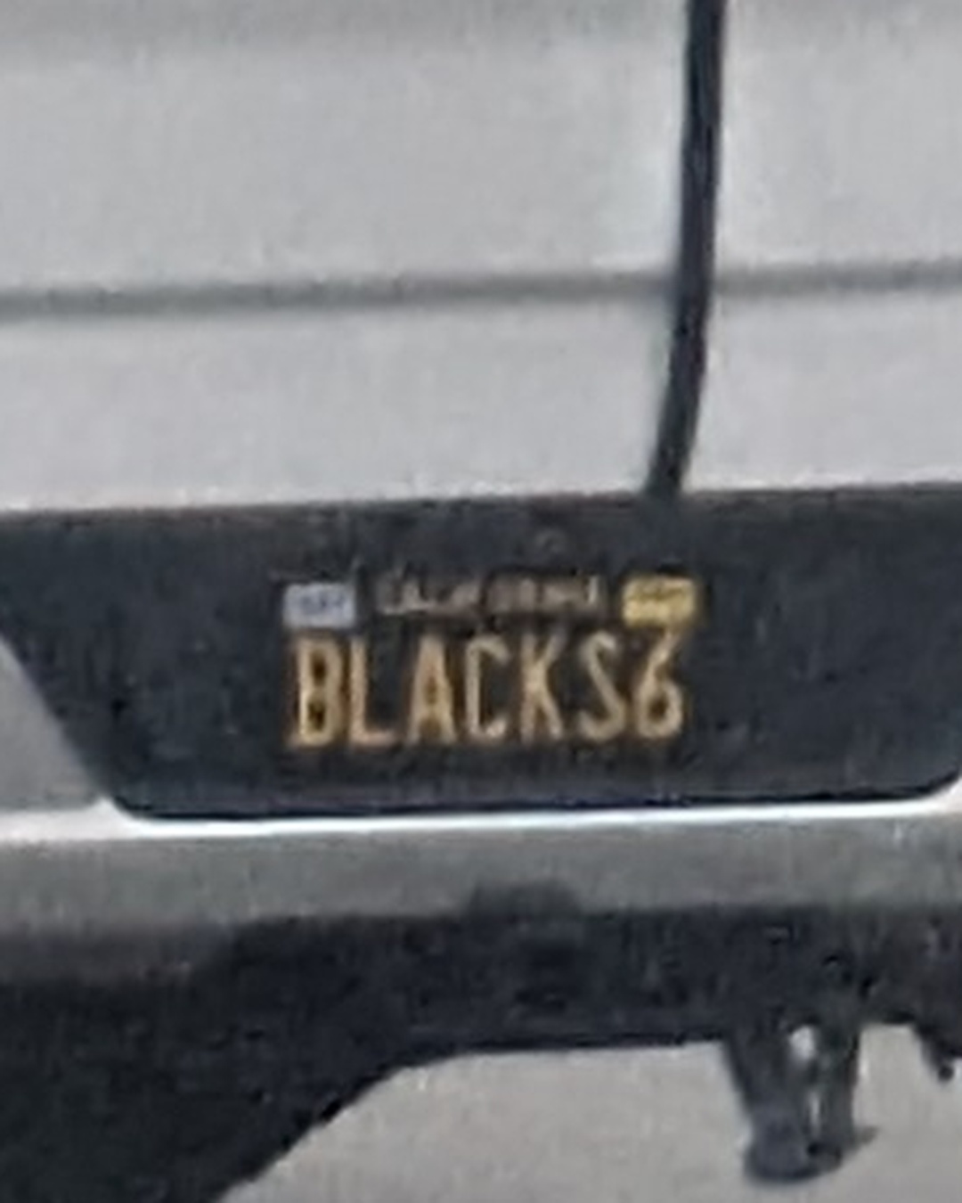 License Plate BLACKS3