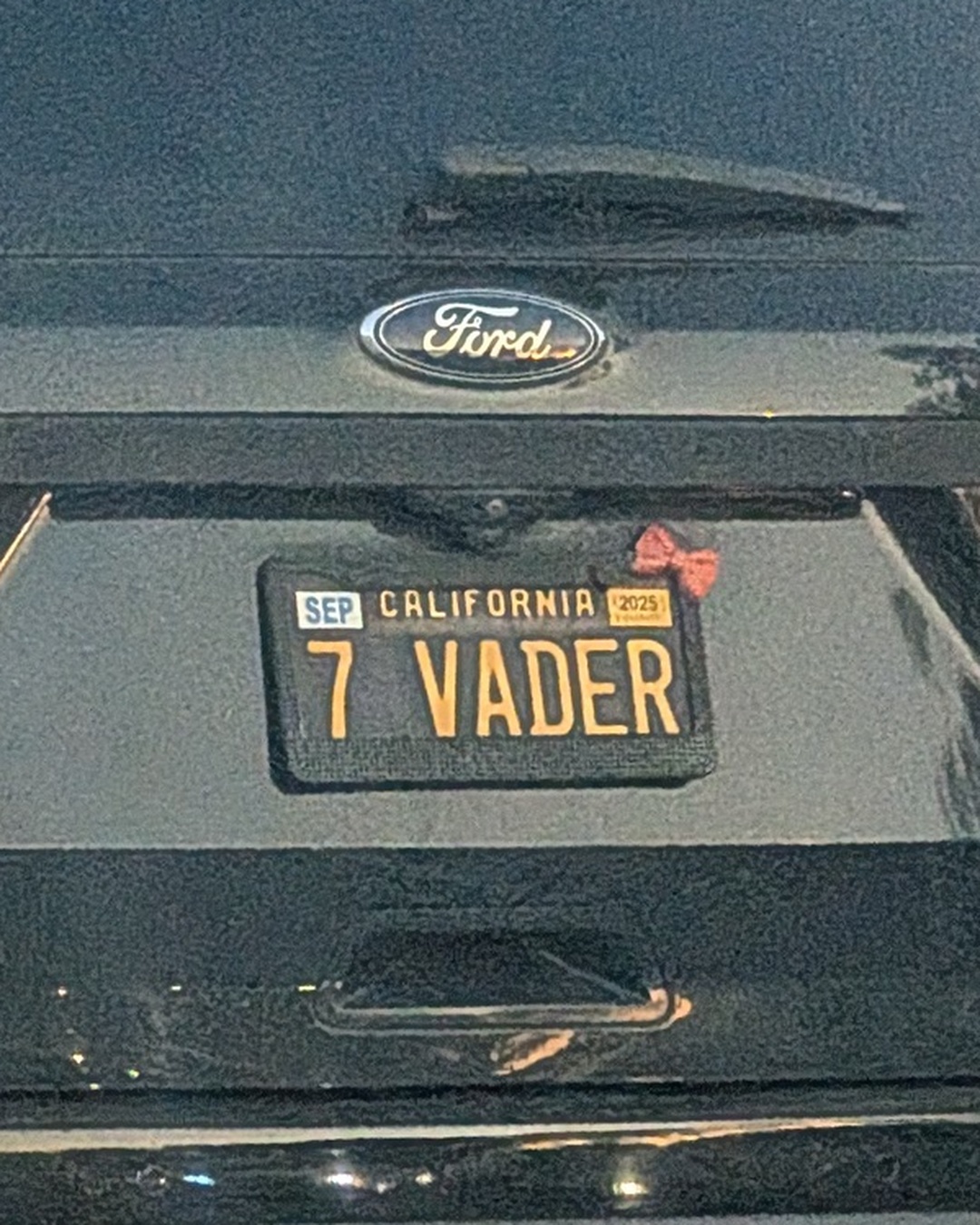 License Plate 7 VADER