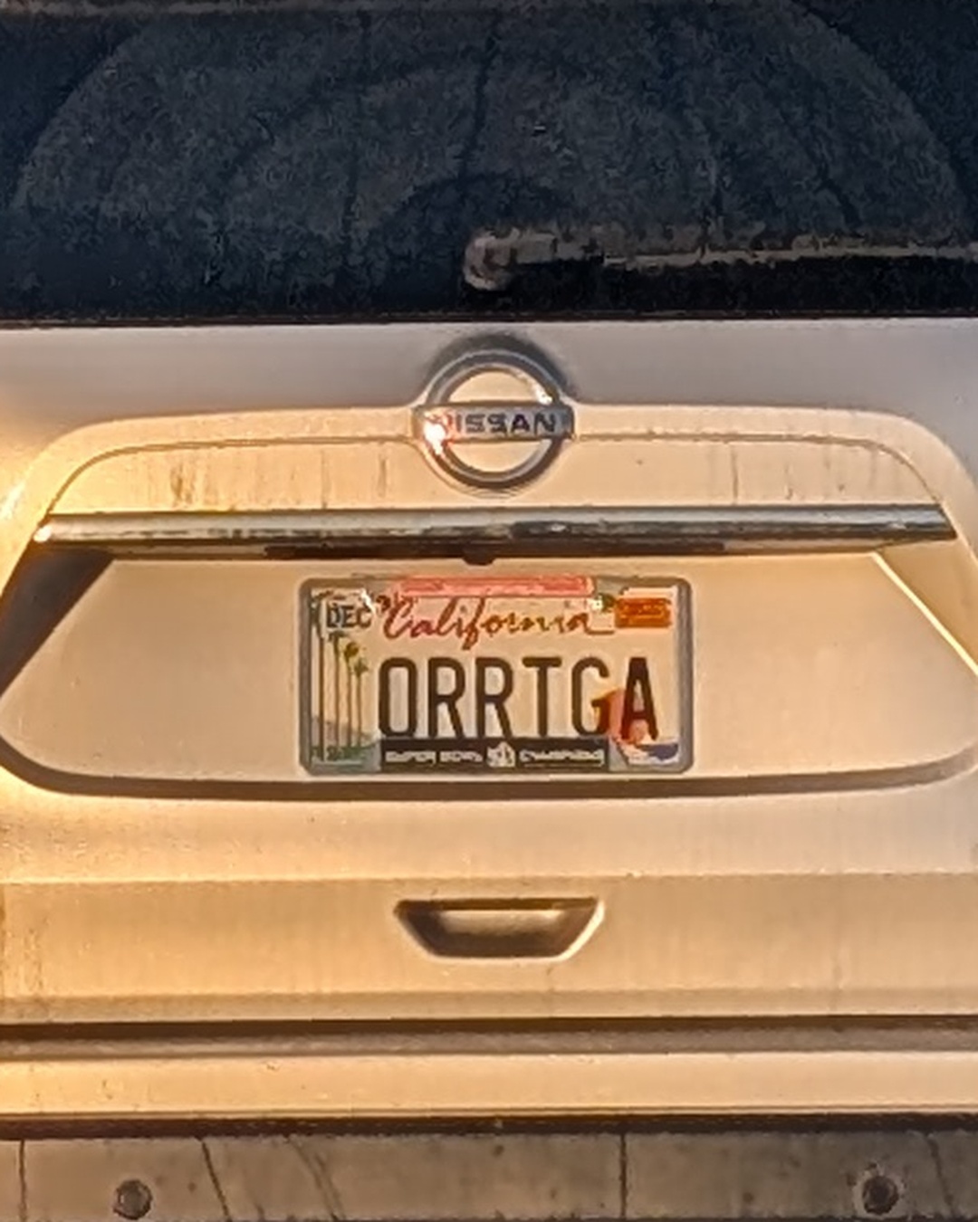 License Plate ORRTGA