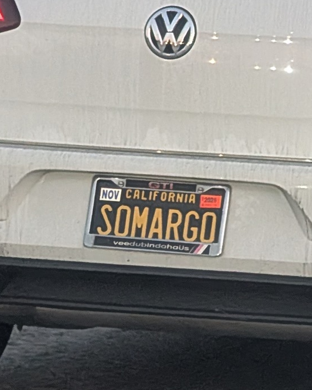 License Plate SOMARGO