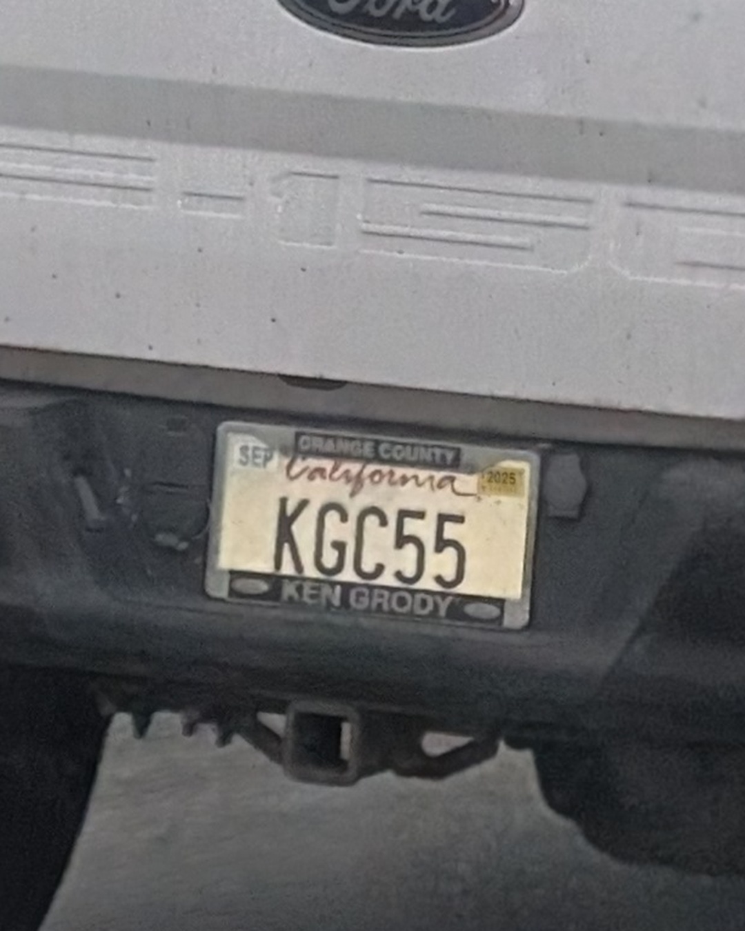 License Plate KGC55