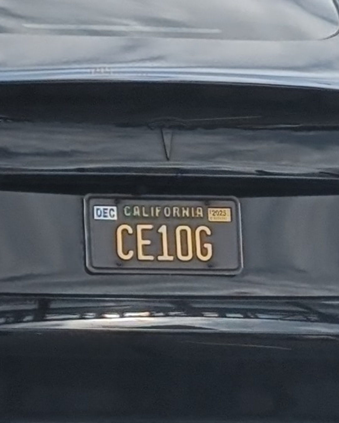 License Plate CE10G